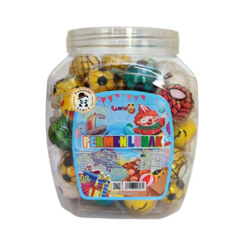 

❤READY STOKK❤ Permen Lunak Bulat / Permen Jelly Toples isi 50 Murah Grosir..!!