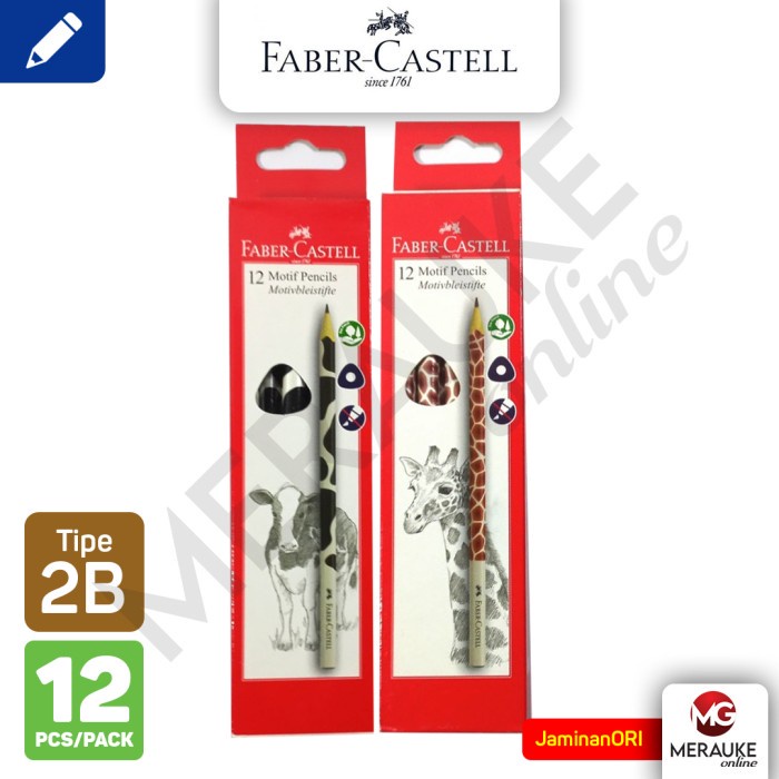 

Pensil Faber Castell 2B Motif Cow & Giraffe (Satuan)