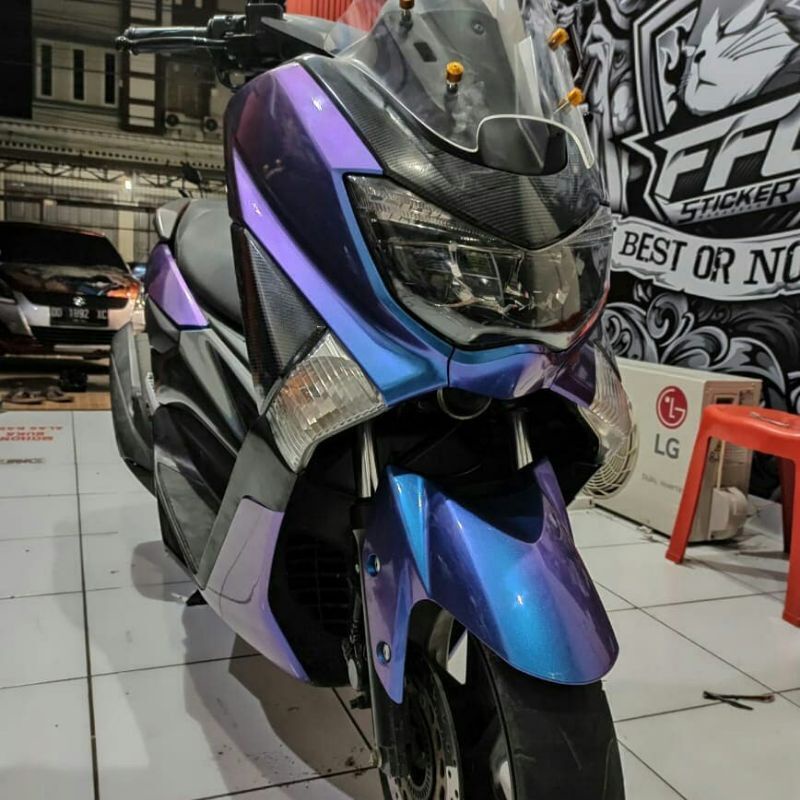 STICKER SKOTLET CHAMELON  / STIKER SKOTLET BIRU BUNGLON SKOTLET MOTOR MOBIL KEKINIAN VARIASI