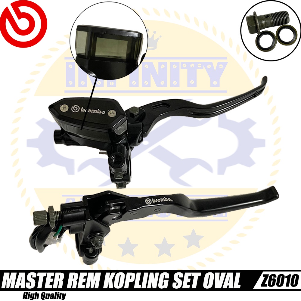TERMURAH Handel Master Rem Kopling Set Oval brembo model rcb-universal semua motor Yamaha Mio fino V