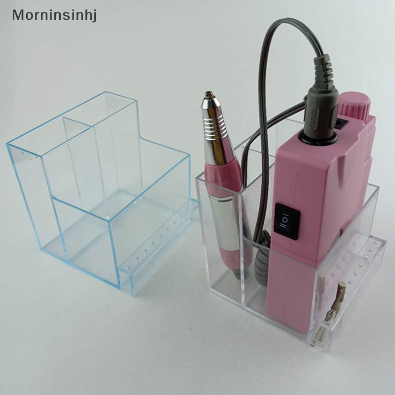 Mornin Plastic10 Lubang Mata Bor Kuku Holder Stand Storage Manicure Box Organizer id