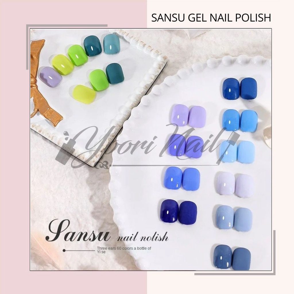 SANSU gel color JUAL ECER (31-60) sansu nail gel polish warna gel satuan botol