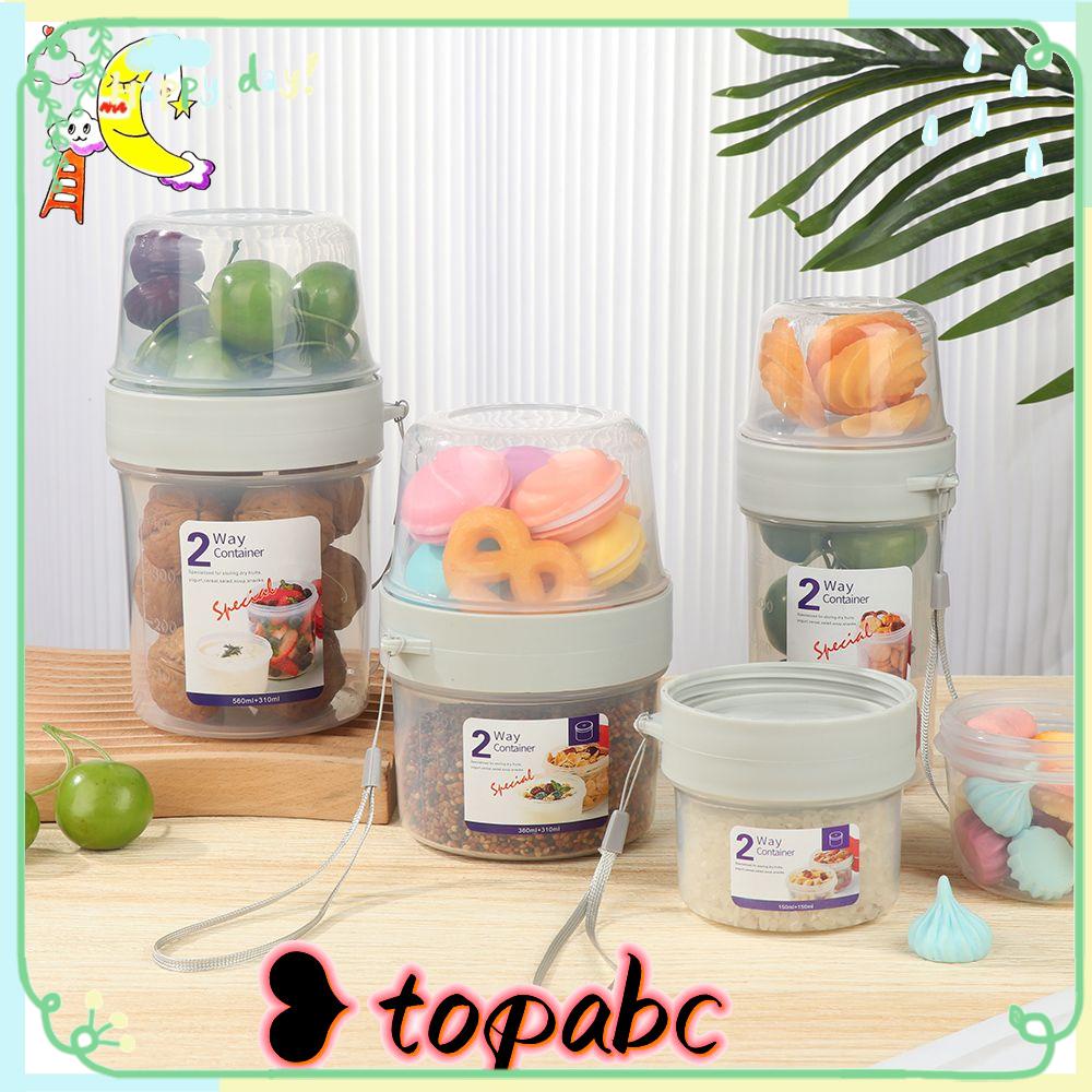 Fresh-keeping Box Portable Toples Penyimpanan Dua Lapis Serbaguna