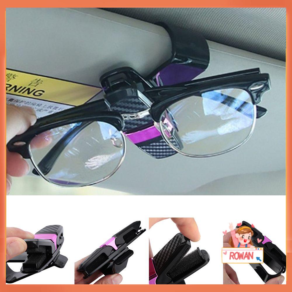 R-FLOWER Klip Kacamata Mobil Portable Pelindung Matahari Penyimpanan Kacamata Aksesoris Mobil Car Glasses Cases