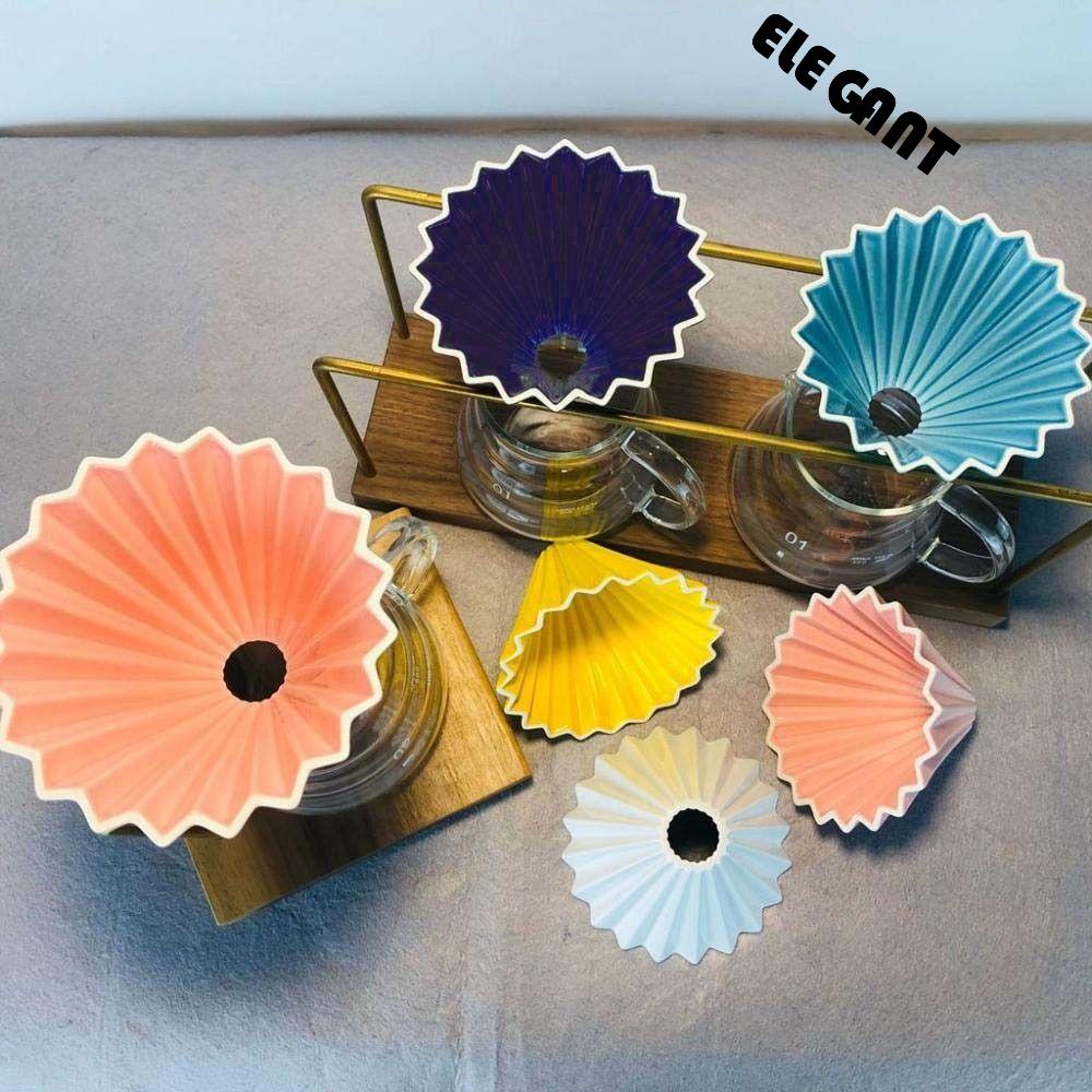 【 ELEGANT 】 Coffee Dripper 1pcs Alat Kopi Aksesoris Kopi Bentuk Kerucut Filter Paper Holder