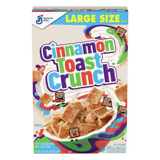 

Sereal Cinnamon Toast Crunch Wheat & Rice Cereal Large Size 476gr