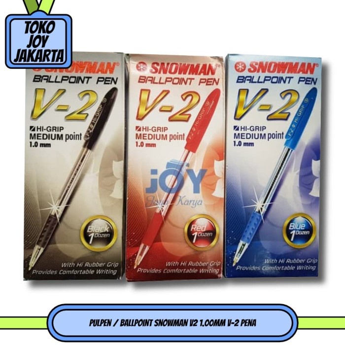 

Pulpen / Ballpoint Snowman V2 1.00mm V-2 Pena - Biru