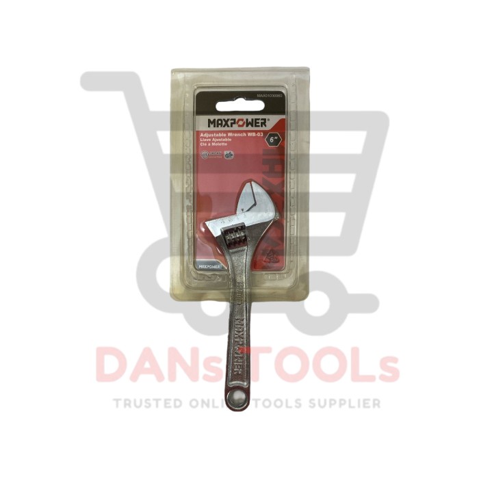 Kunci Inggris MAXPOWER 6 inch - Adjustable Wrench - Kunci Baco