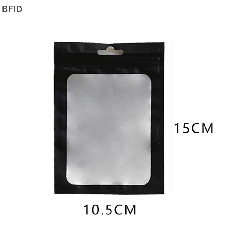 [BFID] 10pcs Card Photocard Storage Bag Warna Matte Transparan Ziplock Bag Gift Packaging Bag Stiker Kantong Kemasan Lengan Kartu [ID]