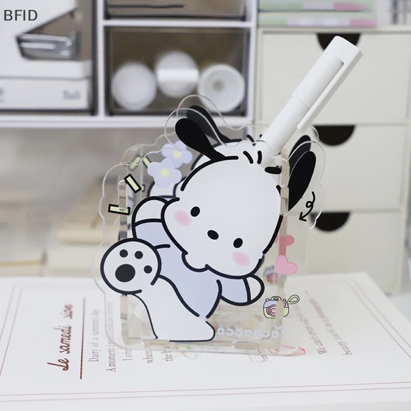 [BFID] Kawaii Pen Holder HelloKitty Kuromi My Melody Dalek Kartun Desktop Ornamen Kapasitas Besar Pena Netral Makeup Brush Organizer [ID]