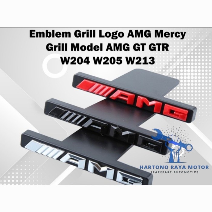 Emblem Logo Grill Logo AMG Mercedes Benz W204 W205 W212 W211 GTR GT - Chrome