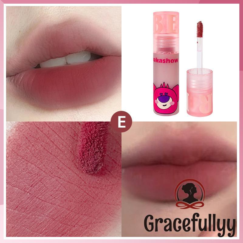 [COD]KAKASHOW Lip Mud Velvet Matte Sweetheart Little Bear Lipstik Lip Glaze Tahan Air Tahan Lama-GY