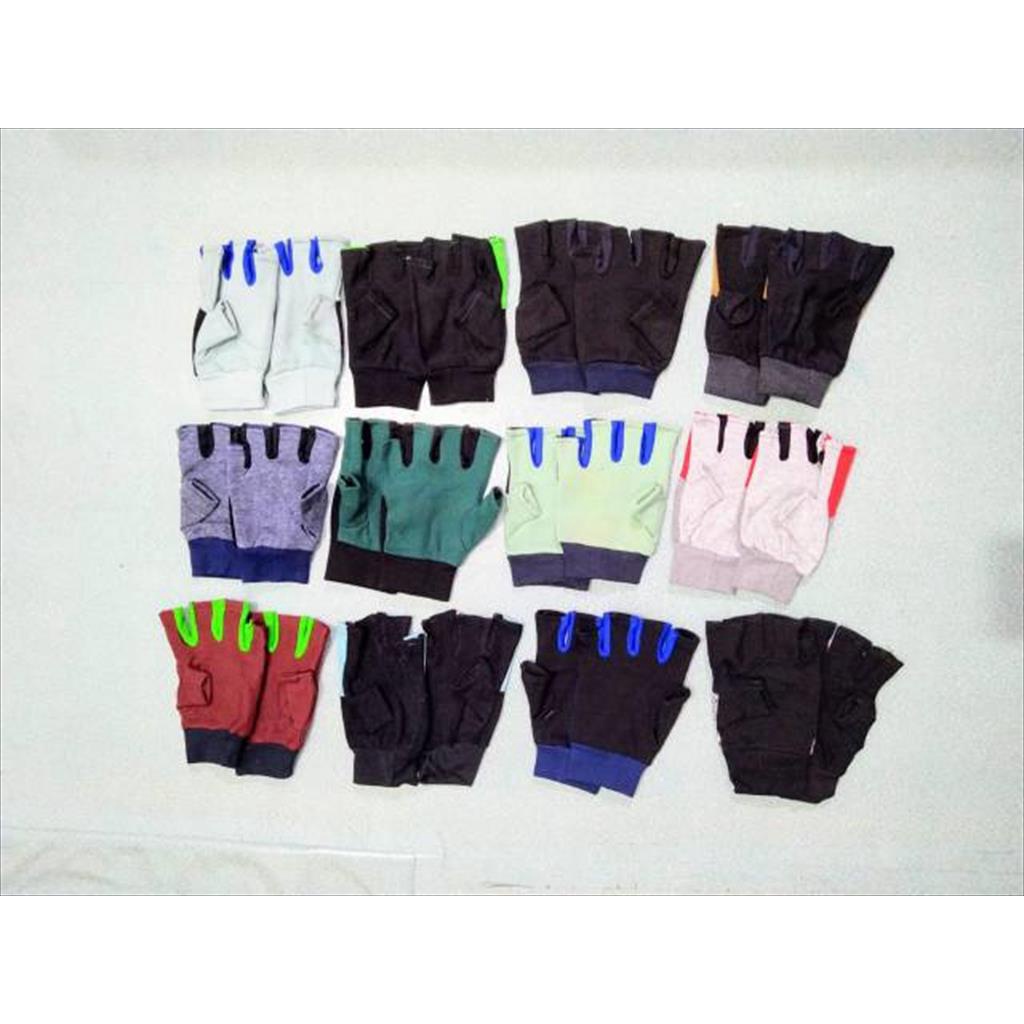 LS 1.042 - Sarung Tangan Motor Strecth Full Jari dan Half Jari Bahan Kaos Tebal Sarung Tangan Cewek Cowok Unisex