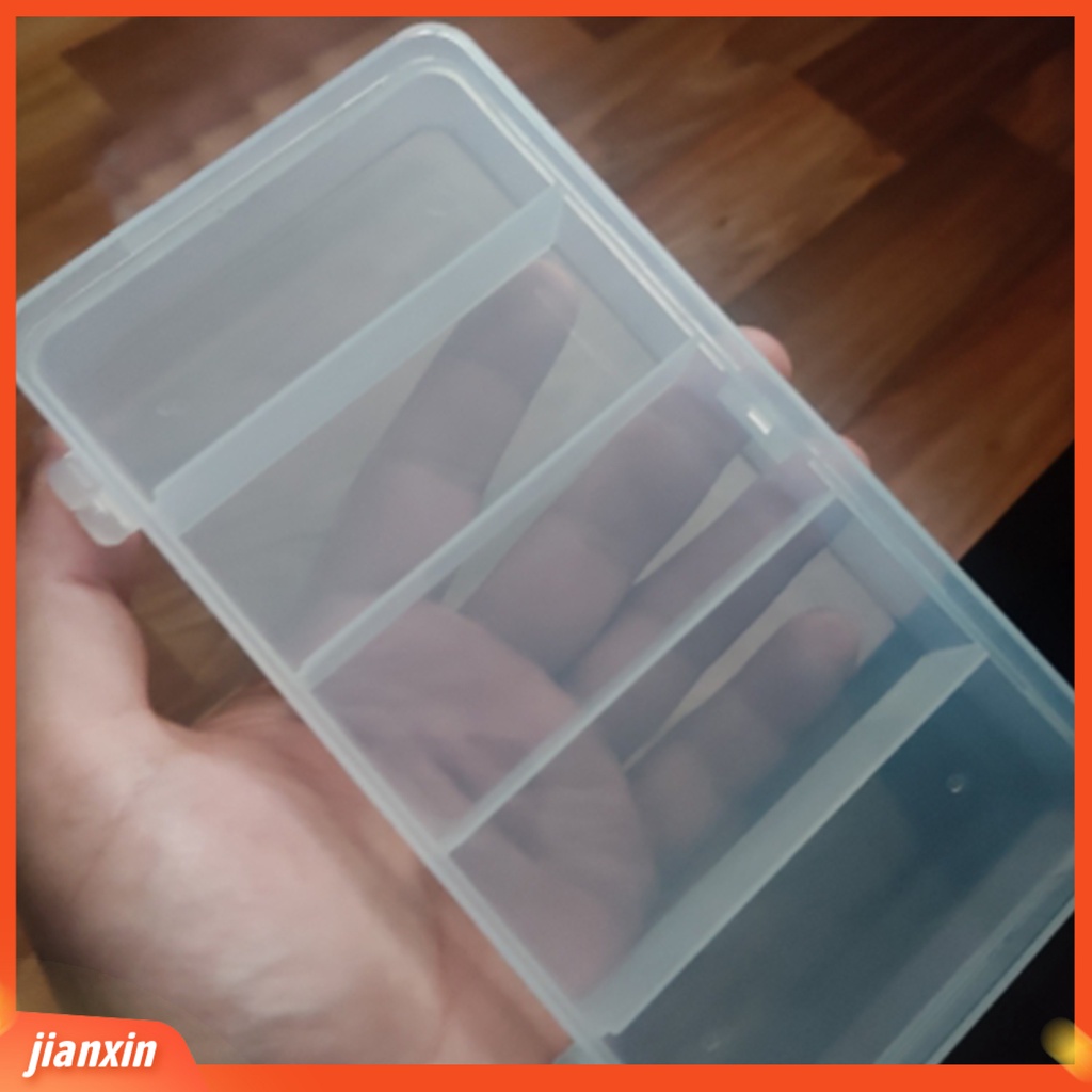 (In Stock) Kotak Pancing Bahan Plastik Gesper Ganda Portabel Tahan Aus Kotak Umpan Pancing Untuk Memancing