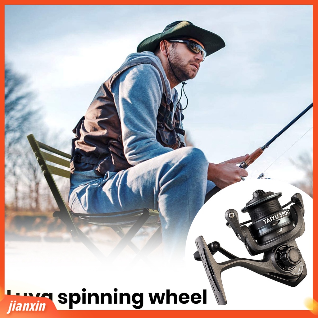 (In Stock) Spinning Reel Waterproof Alat Pancing Tangan Kiri/Kanan Operasi Sederhana Portable Sea Fishing Wheel Perlengkapan Memancing Luar Ruangan