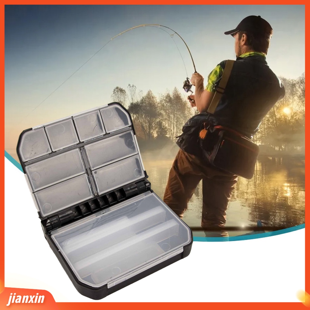 (In Stock) Fishing Tackle Box Kapasitas Besar Multi-Kompartemen Tahan Debu Ukuran Kompak Tepi Halus Penyimpanan Barang ABS Hook Lure Umpan Kotak Wadah Alat Pancing Perlengkapan Memancing