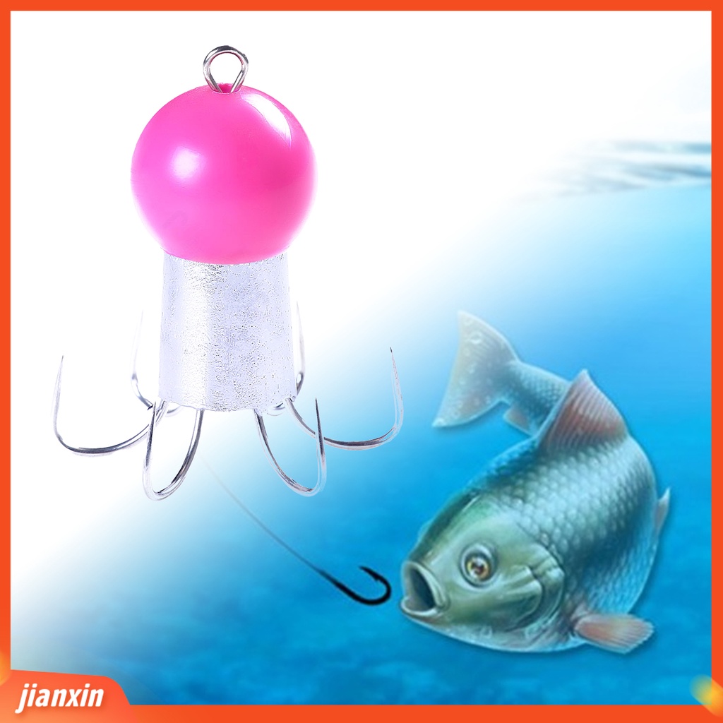 (In Stock) 6Pcs 62g Squid Hooks Portable Ultrasharp Metal Anti-Korosi 8cakar Gurita Memancing Kait Keras Palsu Umpan Untuk Memancing