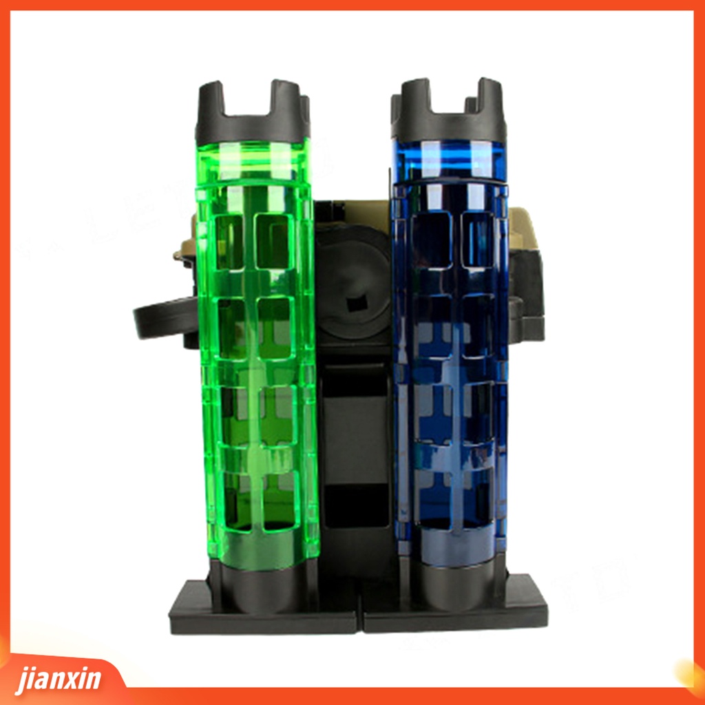 (In Stock) Plastic Tackle Box Rod Socket Kokoh Reusable Tahan Benturan Pancing Box Rod Tabung Pancing Aksesoris