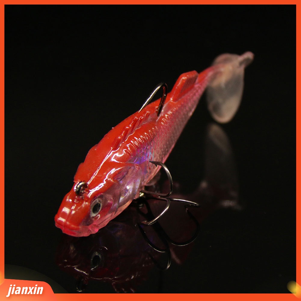 (In Stock) 8cm 16g Buatan Manusia Hidup Bercahaya Memancing Umpan Renang Tackle Crankbait