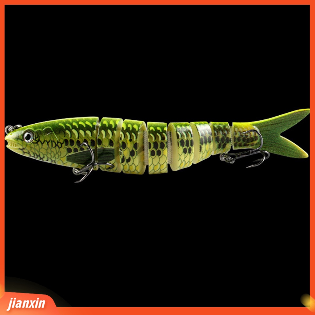 (In Stock) 13.5cm /20g Multi Jointed Lifelike Slow Sinking Plastic Fishing Bait Lure Pensil Untuk Pecinta Memancing