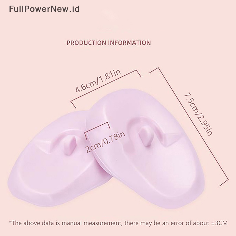 Power 2pcs Silikon Penutup Telinga Pewarna Rambut Mewarnai Pelindung Telinga Ear Shield Earmuffs Caps ID