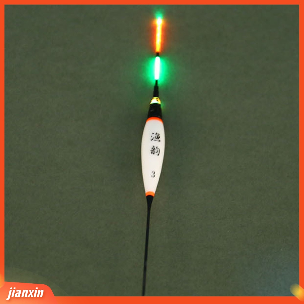 (In Stock) 3Pcs Bercahaya Lampu LED Elektronik Vertikal Malam Memancing Pelampung Bobber Pelampung