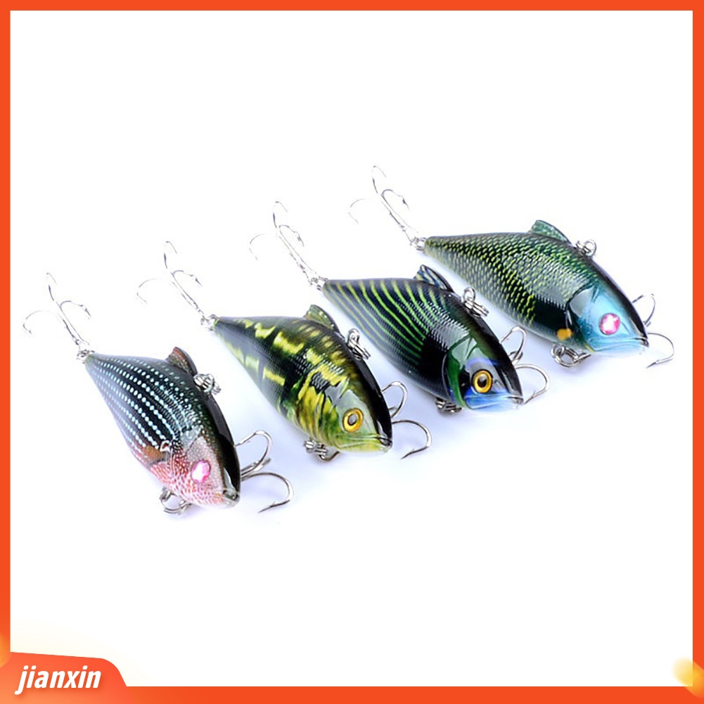 (In Stock) Warna-Warni Dicat ABS 3D Mata Ikan Bionic VIB Memancing Hard Lure Umpan Hooks Alat