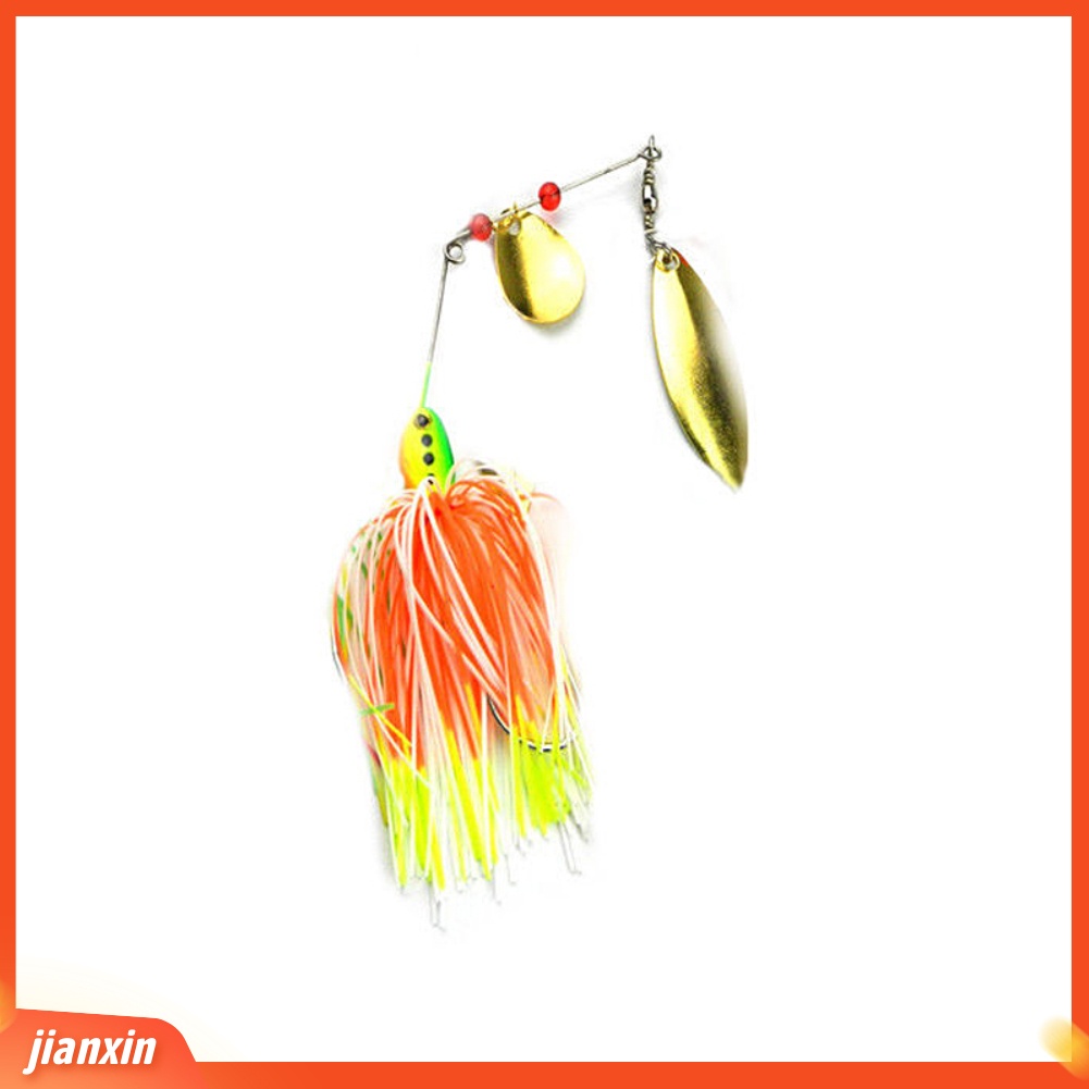 (In Stock) 5Pcs Jenggot Unik Logam Mengkilap Lembaran Umpan Pancing Bass Hooks Spinner Bait Tackle