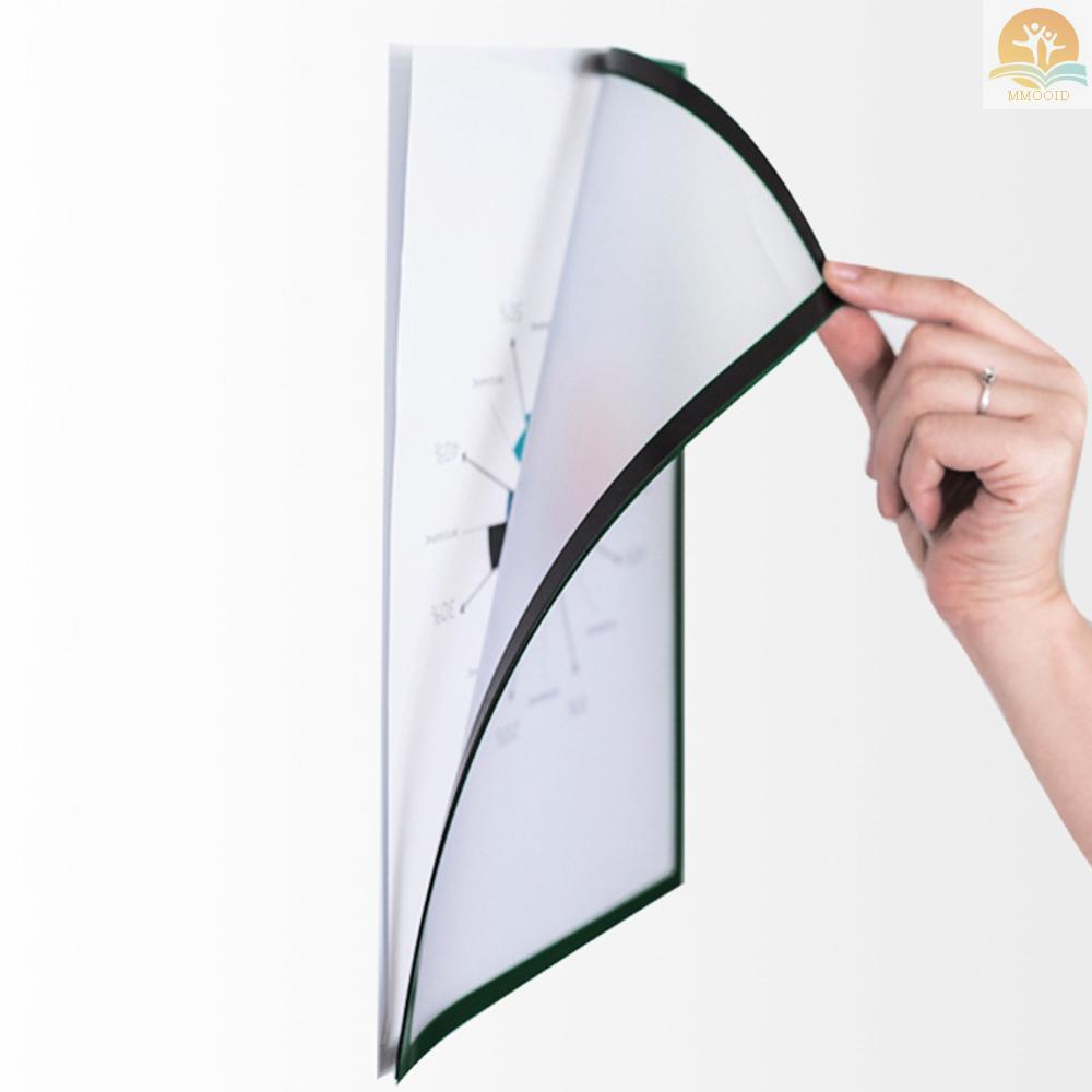 In Stock Bingkai File Magnet Bingkai Display Dokumen PVC Transparan Untuk Ukuran A4 Surat Kertas Foto Gambar Jadwal Kerja