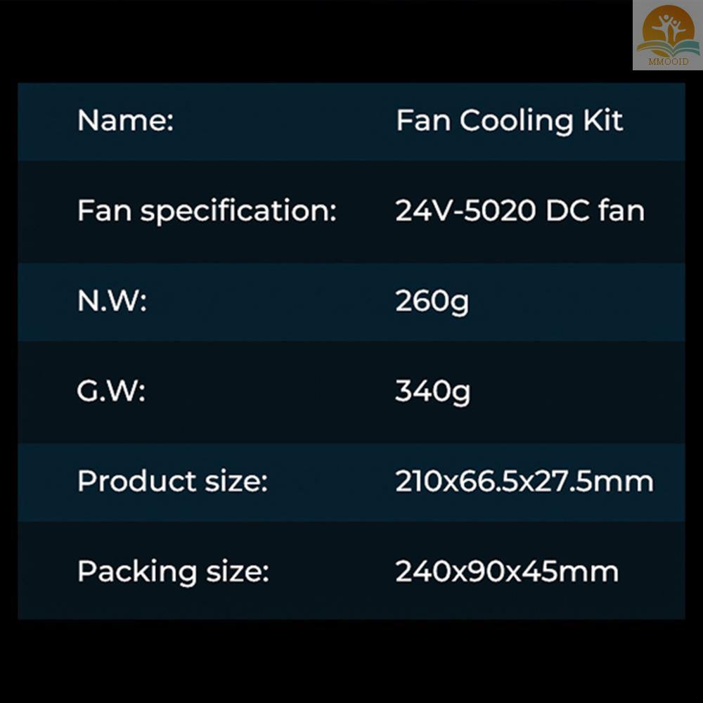 In Stock Creality Fan Cooling Kit Penghilang Panas Cepat Untuk Pencetakan Kecepatan Tinggi Untuk Ender-3/Ender-3 Neo/Ender-3 PRO/Ender-3 V2/Ender-3 V2 Neo /Ender-3 S1/Ender-3 S1 PRO/CR-6 SE Easy