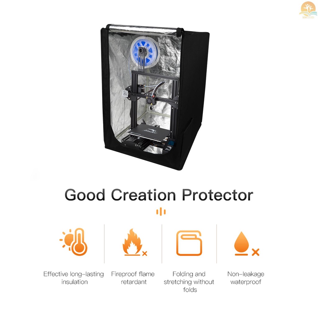 In Stock Creality 3D Printer Enclosure Tahan Api Waterproof Printer Cover Untuk Suhu Konstan Pemanas Kotak Dilepas Pemanas Tenda Untuk Ender-3/Ender-3S Ender-3pro/Ender-3 V2/