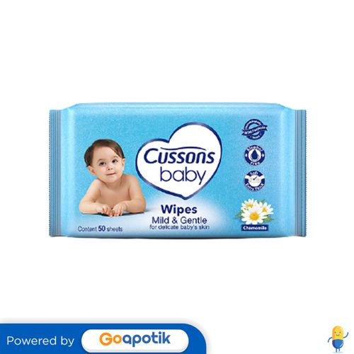 Cussons Baby Wipes Mild &amp; Gentle Pack 50 Pcs