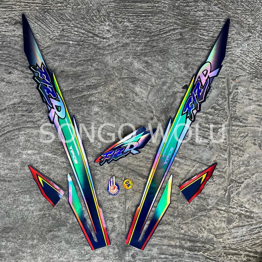 STRIPING FIZR VARIASI 1997 1998 UNGU HOLOGRAM YAMAHA FIZ R POLET
