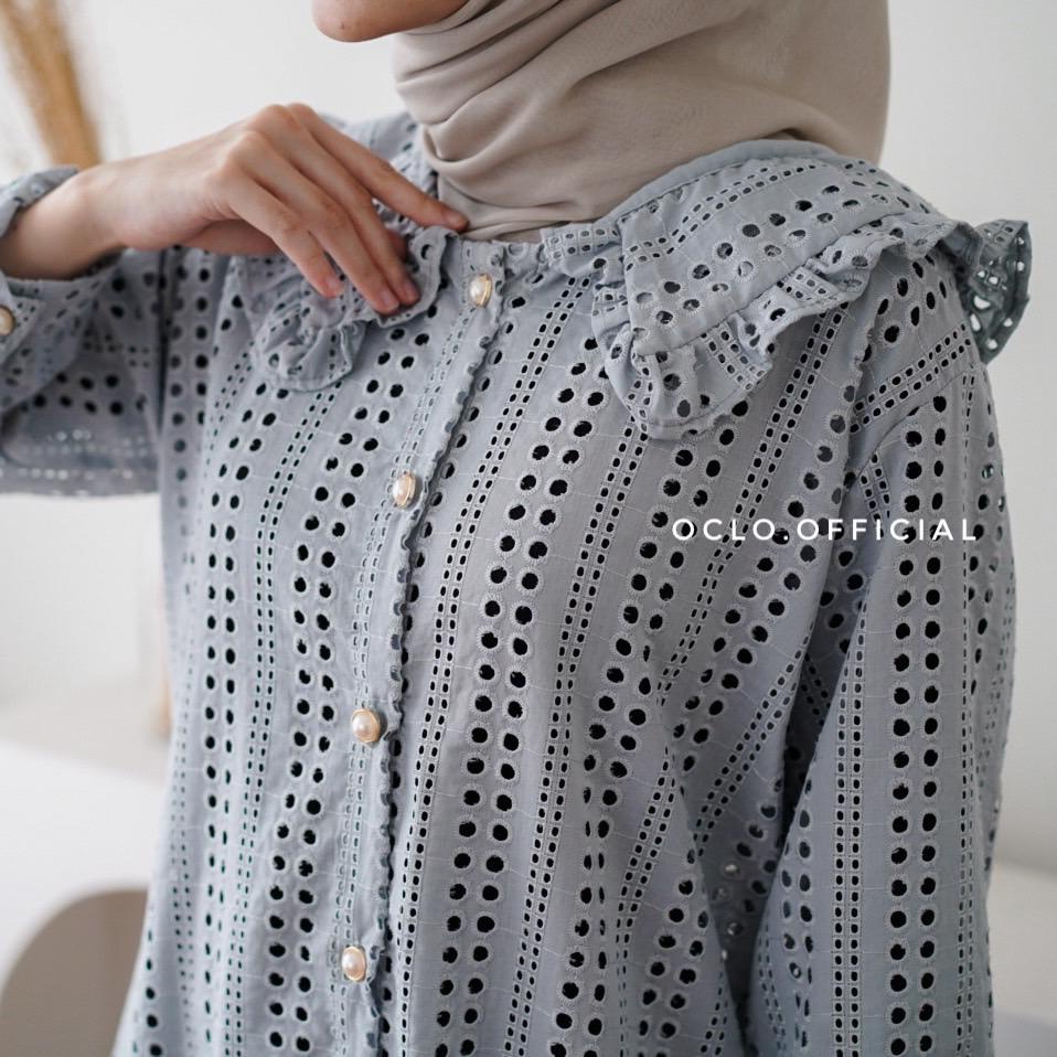 Oclo | Agazy Tunic Lace Brukat Bordir Tunik Midi Dress Outer