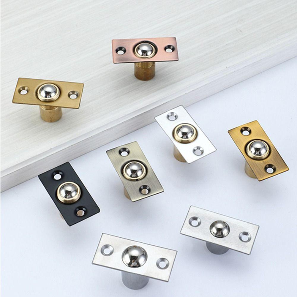 【 ELEGANT 】 Door Touch Bead, Kunci Manik-Manik Pintu Tangkap, Bola Spring Locking Invisible Untuk Hardware