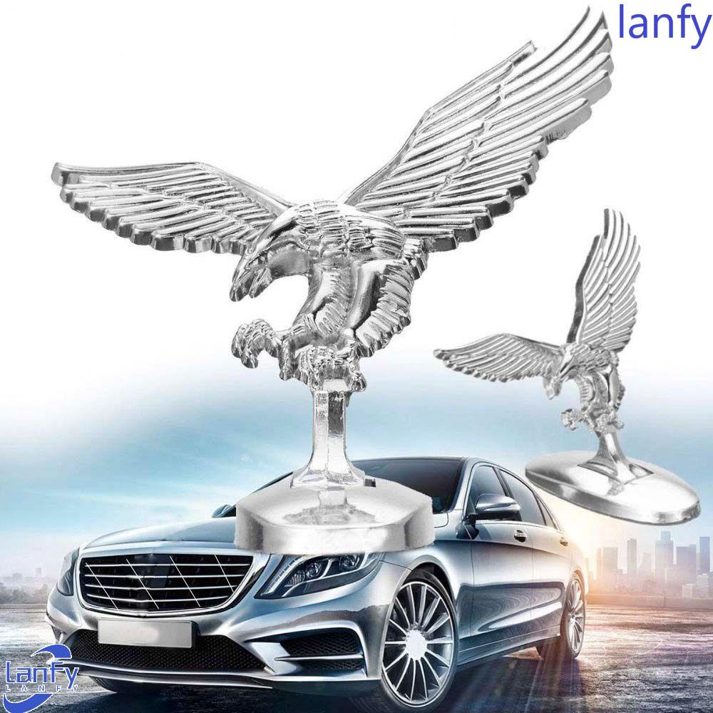 LANFY Emblem Mobil 3D Chrome High Quality Aksesoris Styling Mobil Penutup Depan Mobil Auto Eksterior Dekorasi Modifikasi Bagian Angel Eagle