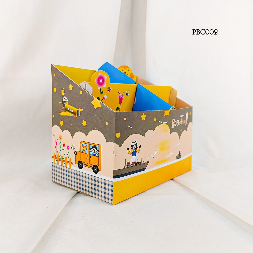 

Kotak Pensil Model Box Paper Motif Kartun Lucu Pbc002