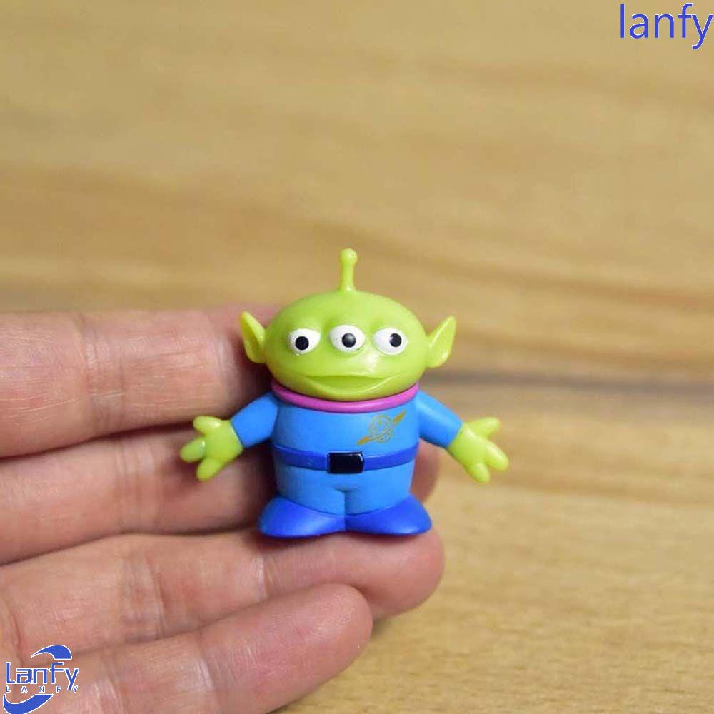 LANFY Ornamen Mobil Kartun 3gaya Dekorasi Anime Ornamen Desktop Model Mainan Figuals Model PVC