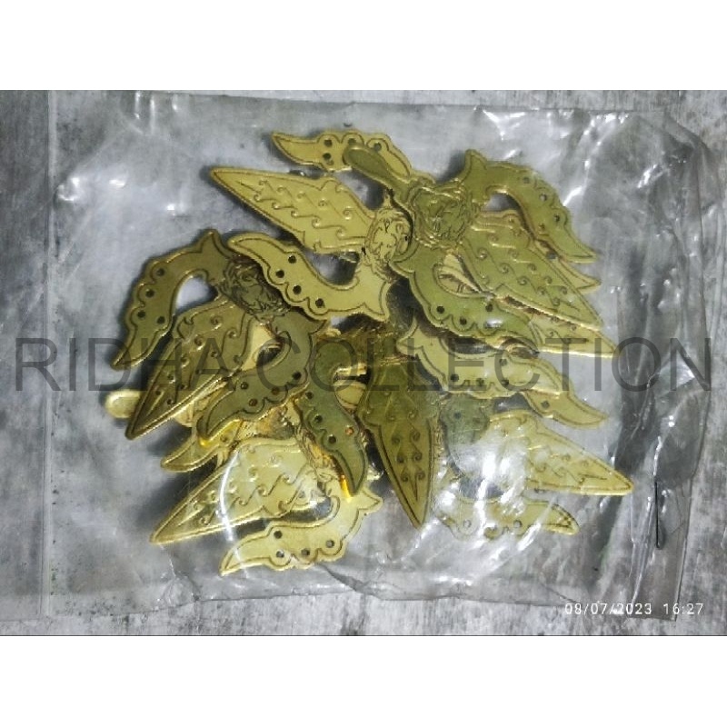 pin bros kujang trisula kodian, isi 20 pcs pin kujang grosir pin peci iket kuningan RIDHA