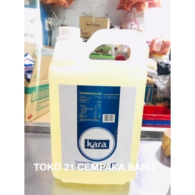 

✨Ready Stok✨ - Kara Minyak Goreng Kelapa Jerigen 5 Liter | Kara Coconut Oil 5 Liter- 1.2.23