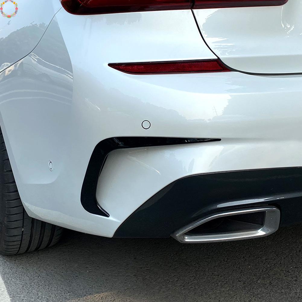 Untuk BMW G20 G28 2019+Rear Bumper Splitter Canard Cover Spoiler Vent Stiker