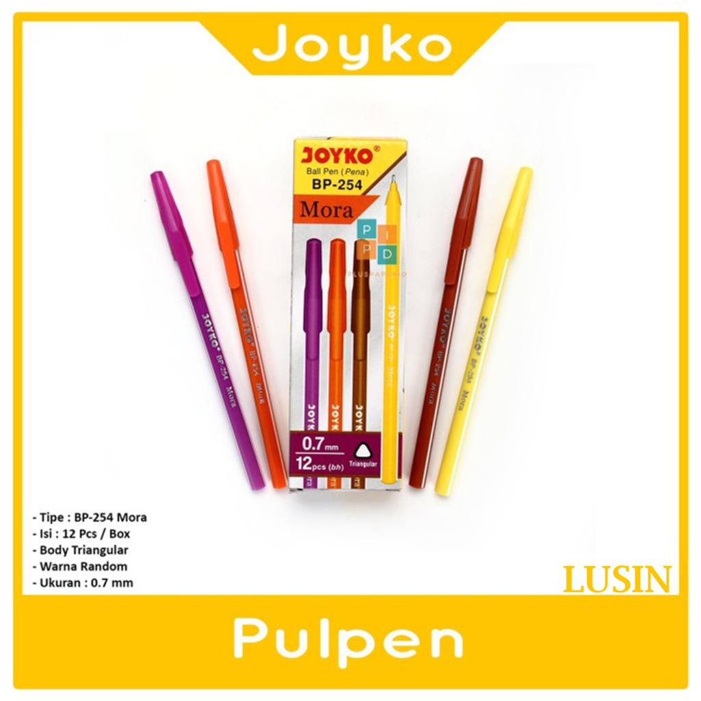 

JOYKO - Ballpen BP-254 Mora Tinta Hitam - Lusin