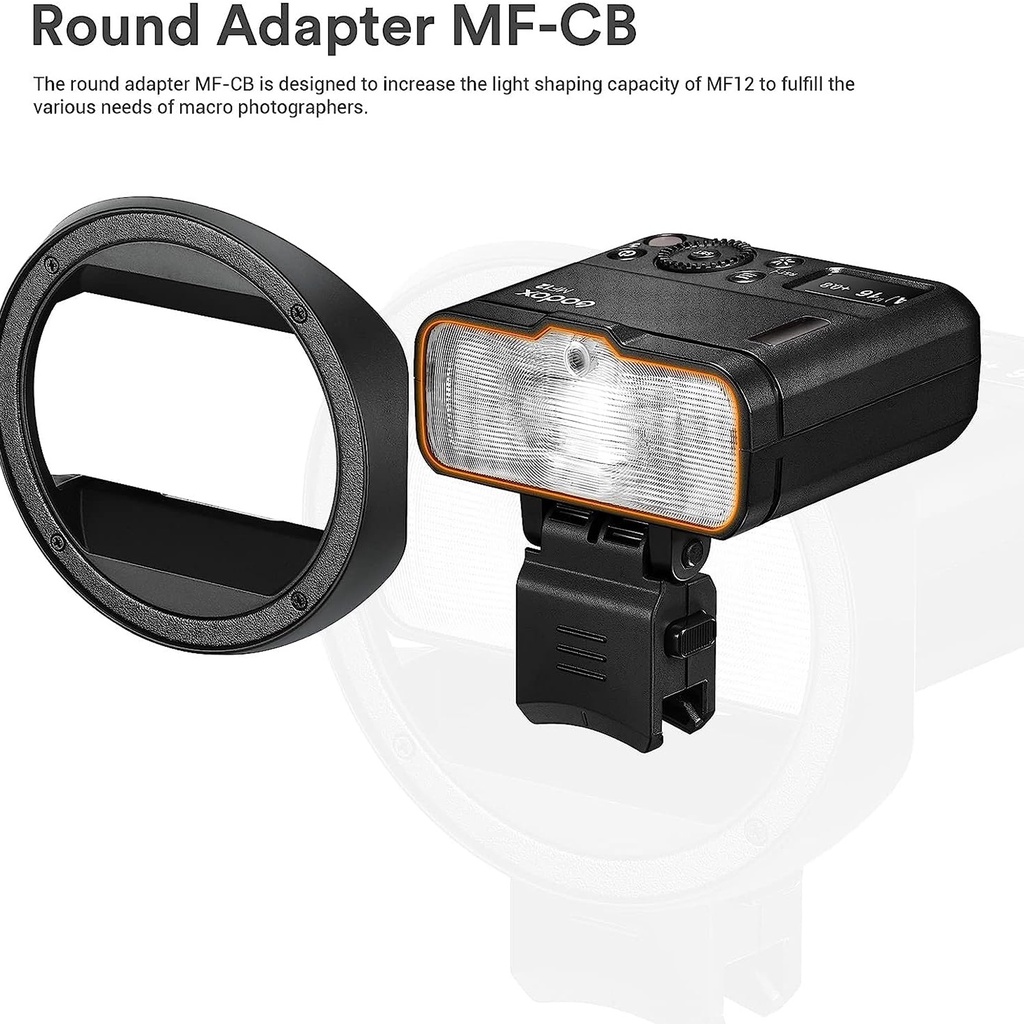 Godox MF-CB Round Adapter for MF12 Flash Kit