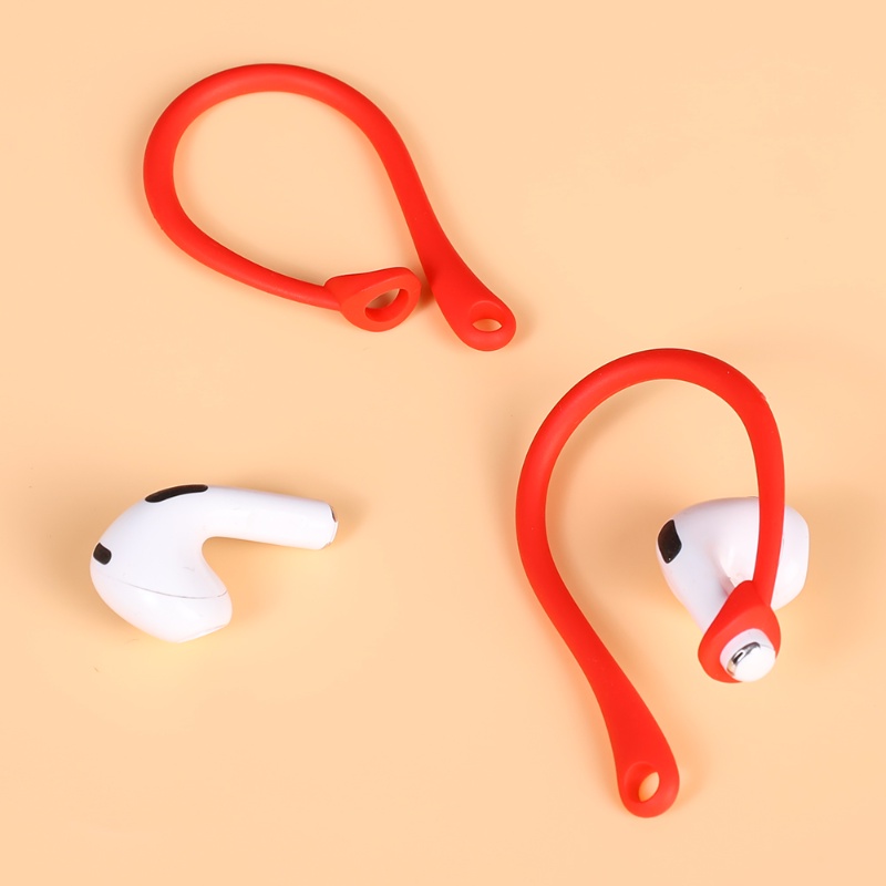 1pasang Earphone Bluetooth Portabel Anti-drop Silikon Earhook/ Headphone Dapat Digunakan Kembali Memakai Tambahan Berdiri/Menjalankan Olahraga Headset Anti-Hilang Fixer