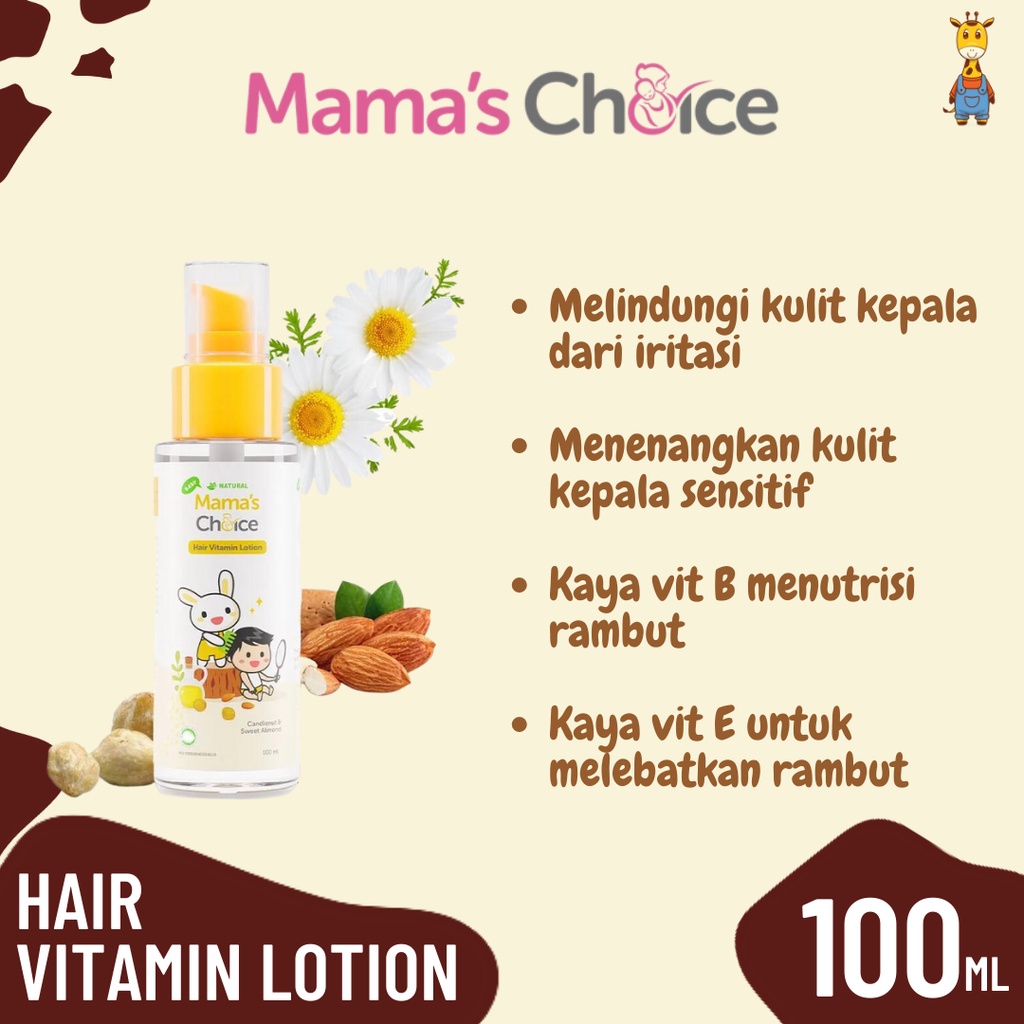 Mama Choice Hair Vitamin Lotion 100ml - Penumbuh Rambut Bayi