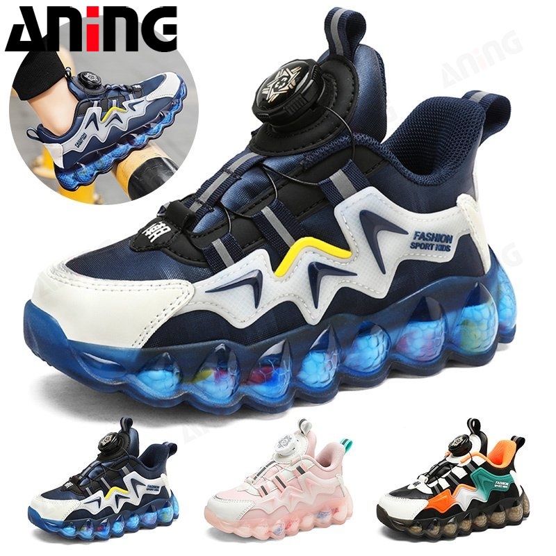 ANING ANINGBOY-Sepatu anak laki-laki musim gugur dan musim dingin 2023 sepatu olahraga kulit anak me