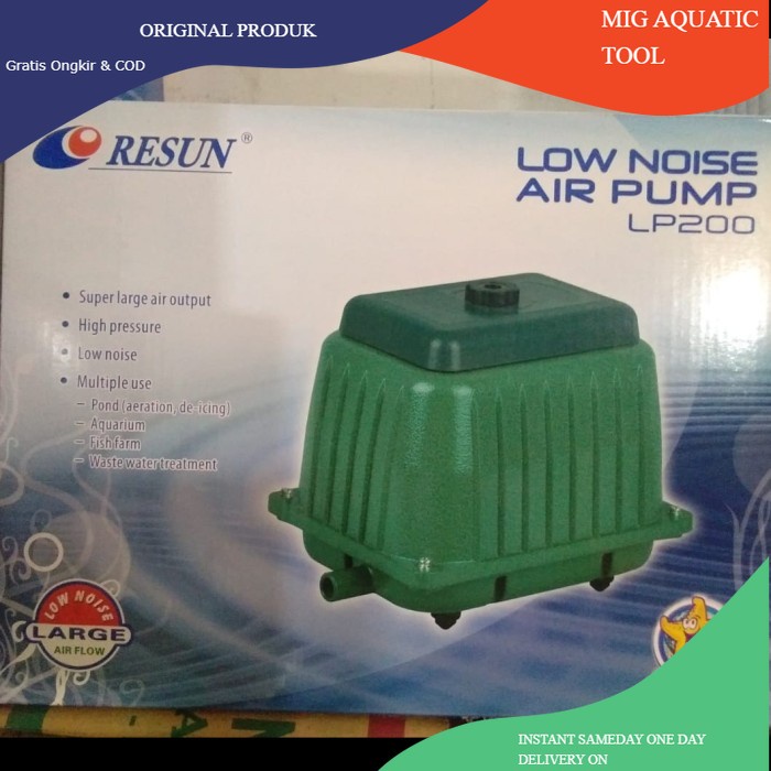 RESUN LP 200 AERATOR KOLAM POMPA UDARA/AERATOR RESUN LP 200 AIR PUMP