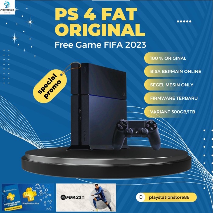PROMO PS4 FAT 500GB ORI FULL GAME ONLINE OFF LINE - TANPA GAME, TANPA STICK