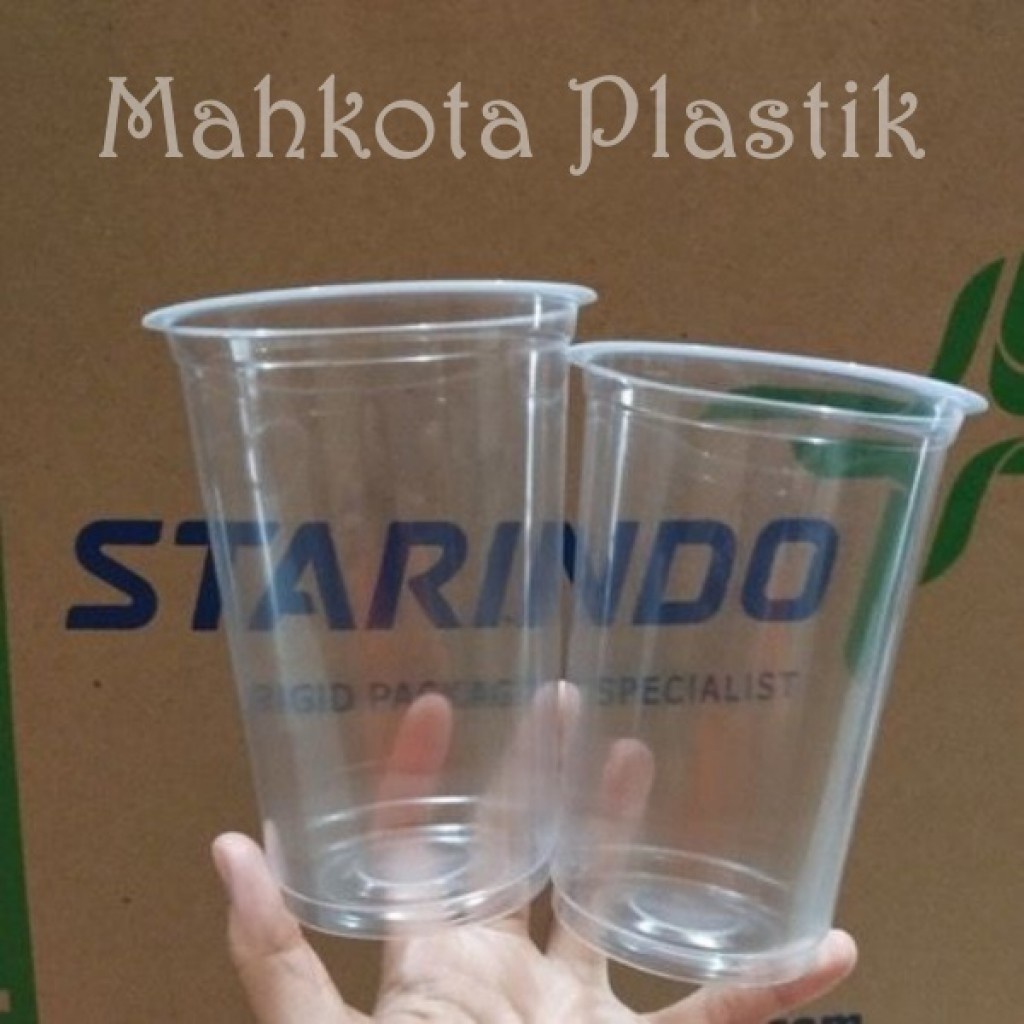 Gelas Plastik Starindo 18oz isi 50pcs