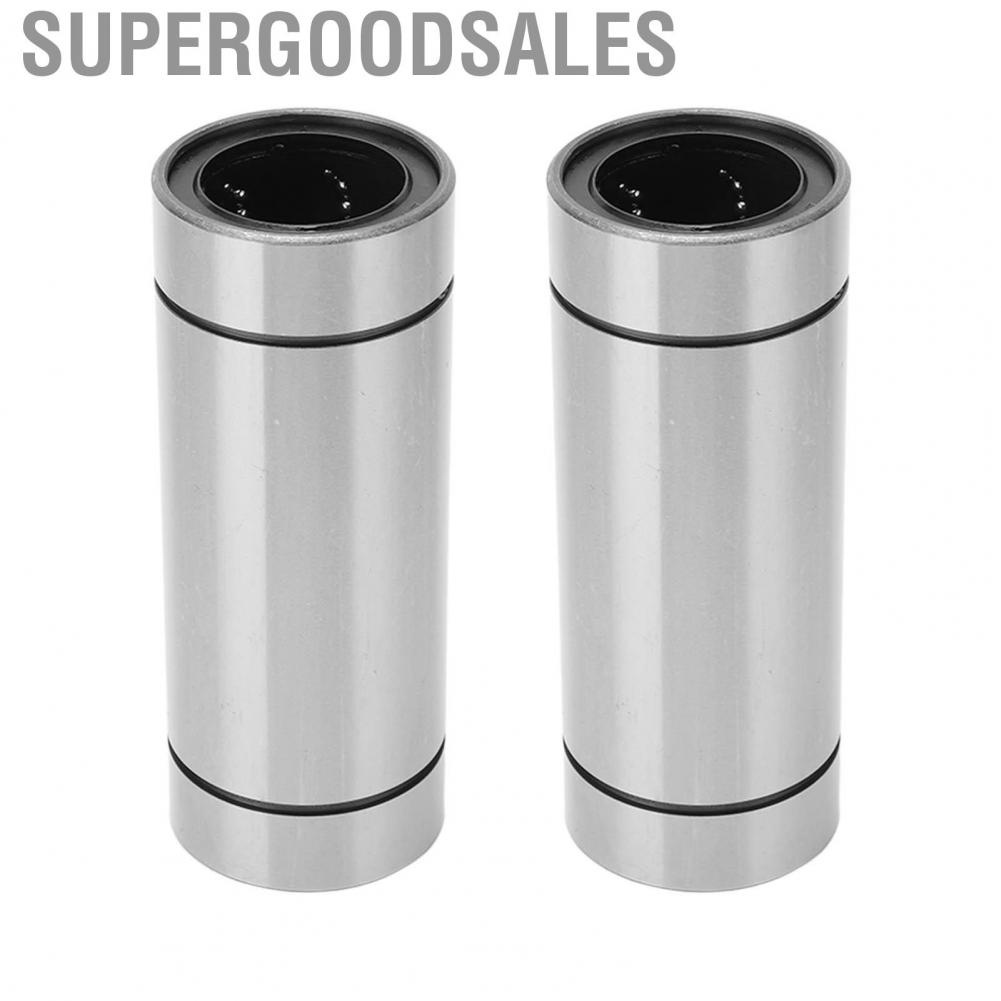 Supergoodsales Linear Bearings  Good Rotation Fast Running Speed 2Pcs Low Noise High Accuracy Steel Cylinder for CNC Machines